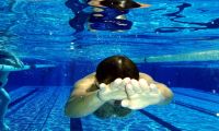 pływak w basenie sportowym